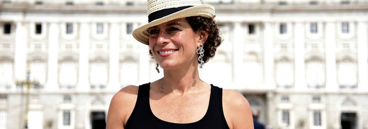 Featured header image for My Dream Hotel with Alex Pollzzi Host Alex Polizzi smiling for photo