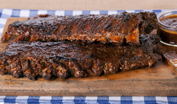 Spiced Baby Back Ribs With Rhubarb BBQ Sauce by Stefano Faita