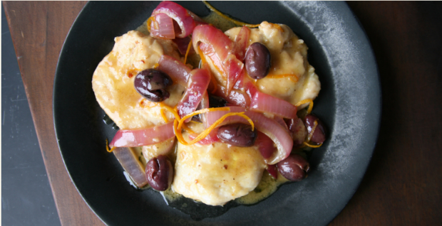 Chicken Breasts With Orange and Gaeta olives