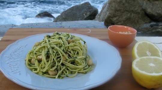 Linguine and Scallops