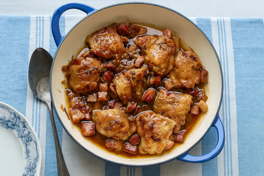 Chicken & Pancetta Cooked in Beer