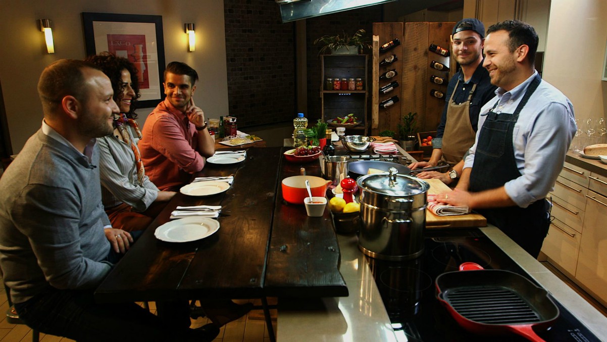 chefs-bar-1 the chefs cooking meal for their clients