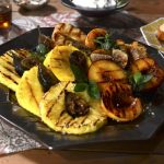 Grilled Pineapple, Figs and Peaches