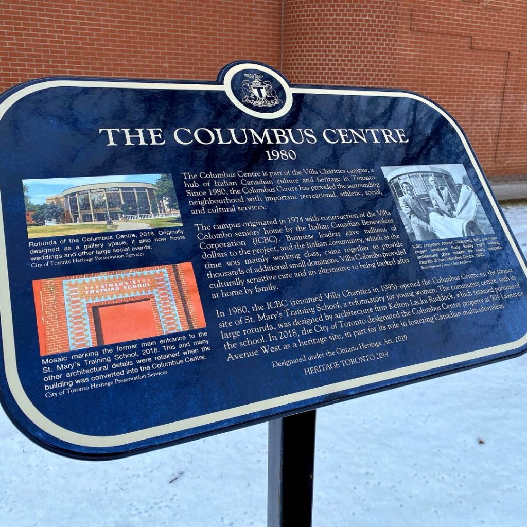 Heritage Designation Ceremony of The Columbus Centre