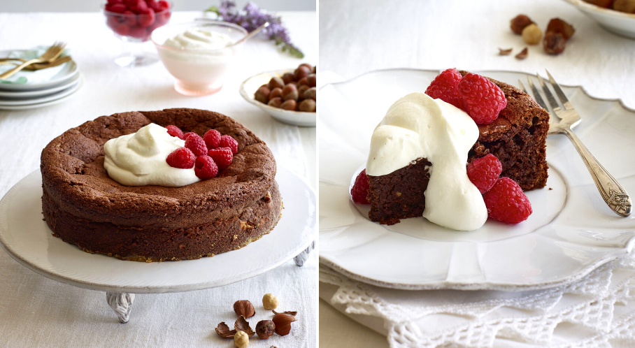 Torta Gianduia (Chocolate-Hazelnut Cake) by Lidia Bastianich on Lidia's Kitchen