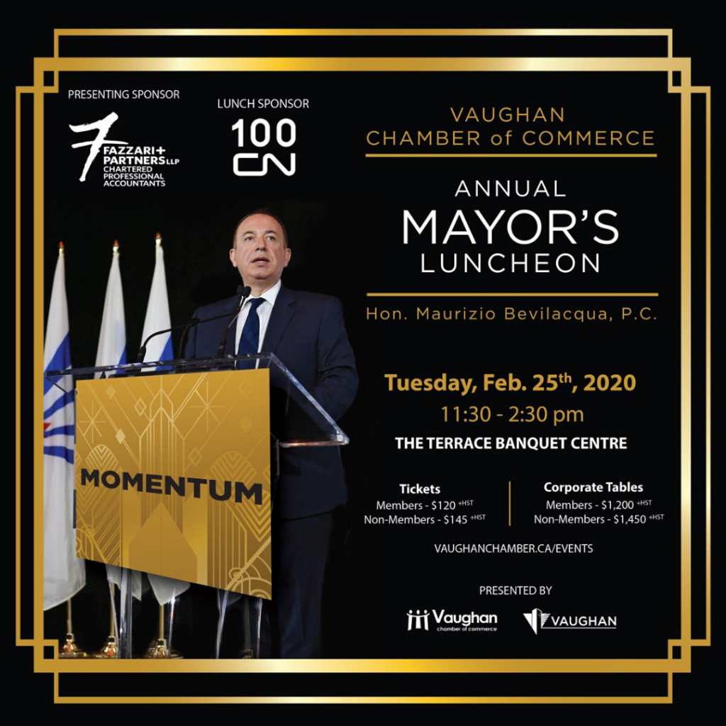 Vaughan Chamber of Commerce Annual Mayor's Luncheon