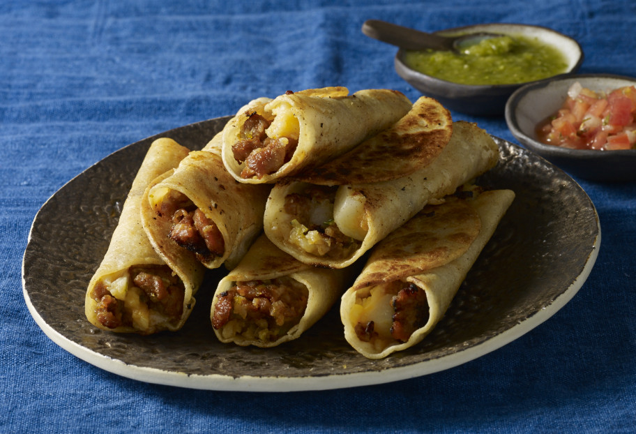 Potato, Scallion & Chorizo Crispy Tacos by Pati Jinich on Pati's Mexican Table