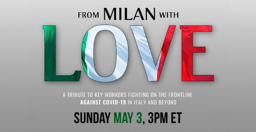 TLN SPECIAL LIVE TV EVENT ANNOUNCEMENT - FROM MILAN WITH LOVE: Sunday May 3 at 9pm/et