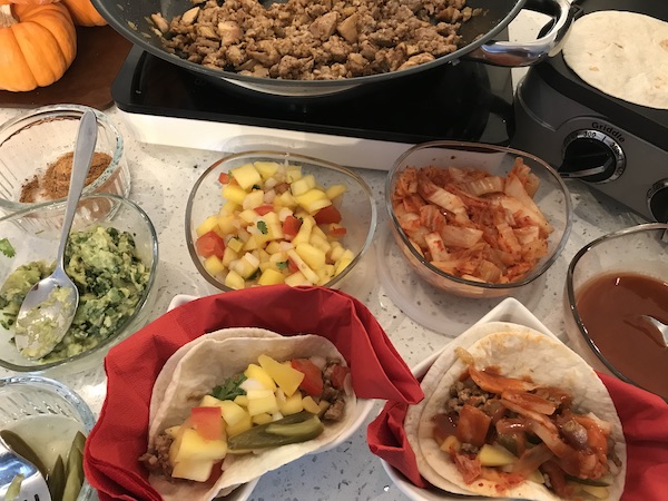 Pork & Kimchi Tacos