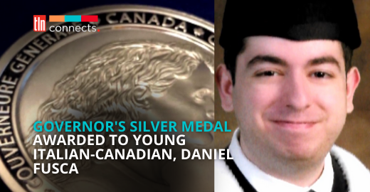 U of T Undergrad, Daniel Fusca, Awarded Governor's Silver Medal