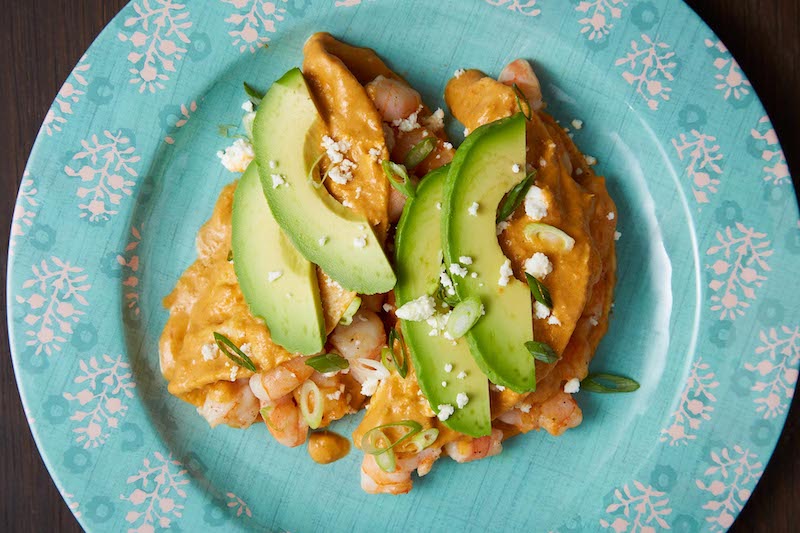 Shrimp Enchiladas in a Rich Tomato Sauce by Pati Jinich on Pati's Mexican Table