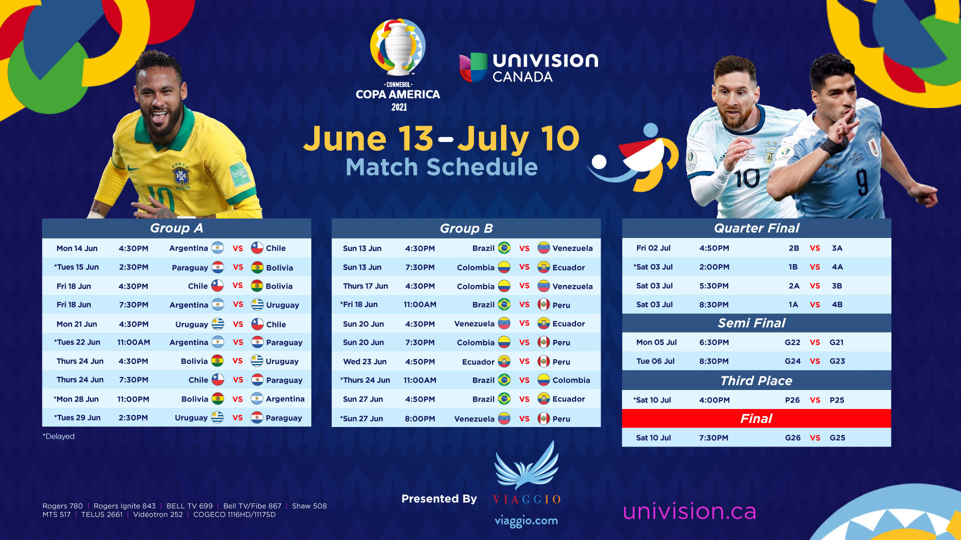 Copa-America-2021_Univision Canada Broadcast Schedule