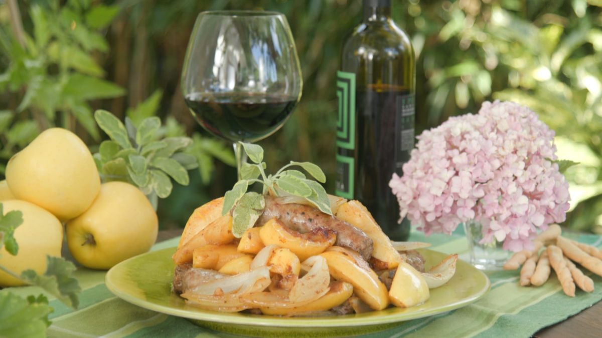 One-Pot Sausages & Apples by Lidia Bastianich on Lidia's Kitchen