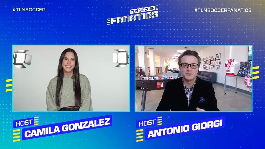 Camila Gonzalez & Antonio Giorgi of TLN Soccer Fanatics