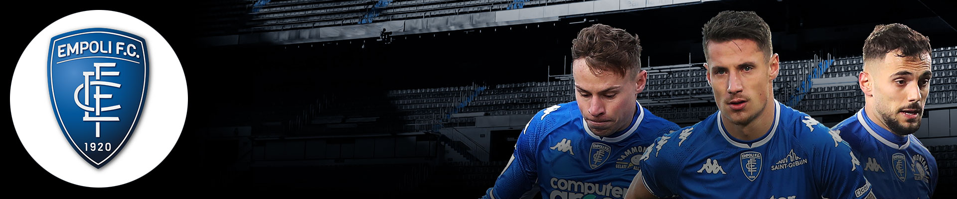 2021-22 Serie A: Empoli Banner x Szymon Zurkowski, Andrea Pinamonti, Nedim Bajrami 2021-22 Serie A: Empoli Banner x Szymon Zurkowski, Andrea Pinamonti, Nedim Bajrami