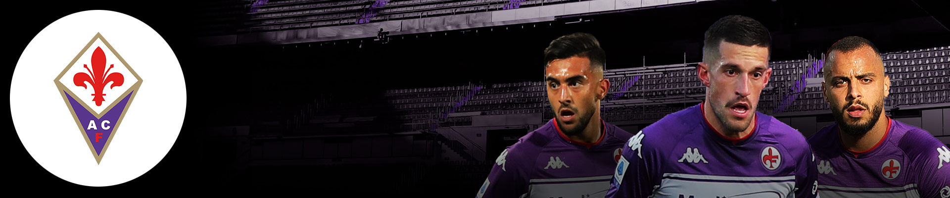 2021-22 Serie A: Fiorentina Banner x Nicolás González, Cristiano Biraghi, Arthur Cabral