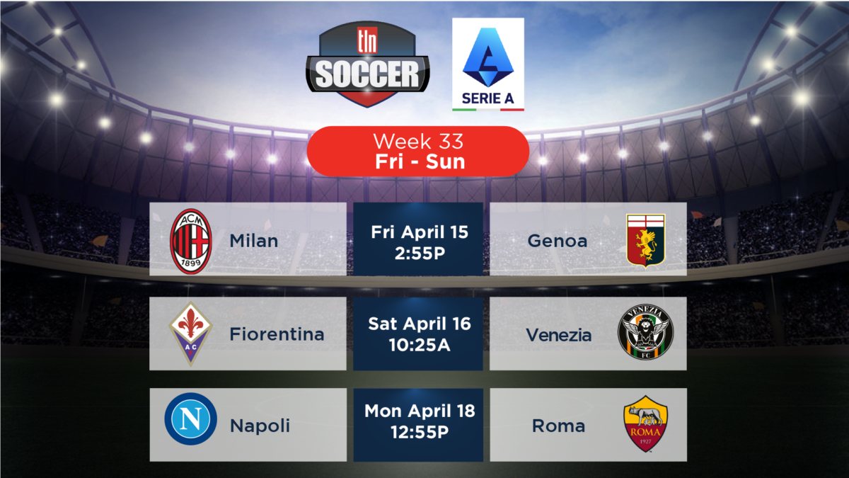 Serie A Matchday 33 on TLN