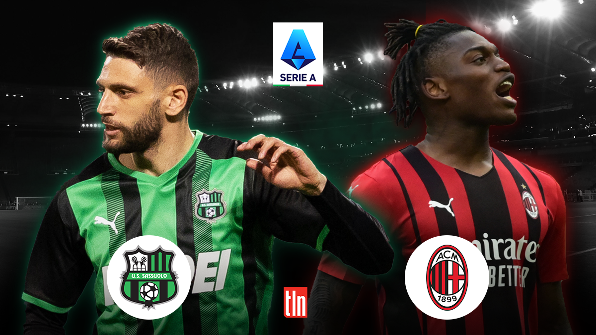 2021-22 Serie A: Matchday 38: Sassuolo vs Milan: Domenico Berardi & Rafael Leao