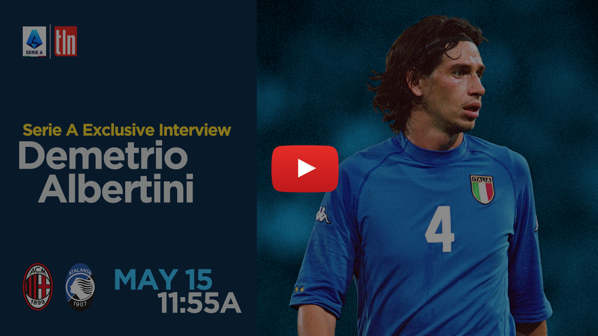 In this exclusive interview between Serie A and Demetrio Albertini, the former defensive midfielder speaks about his career and previews Milan vs Atalanta, taking place on 15 May 2022.