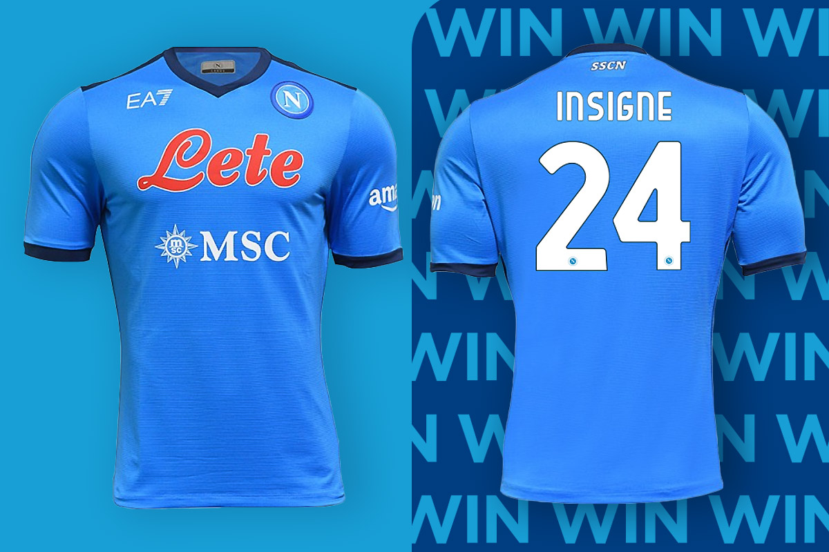 Giveaway: Lorenzo Insigne Napoli 2021-22 Home Match Kit