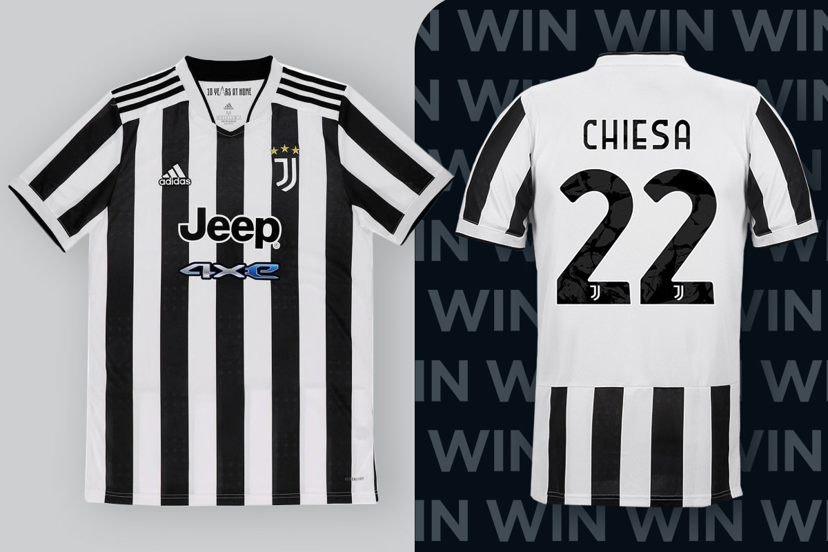 Giveaway: Federico Chiesa Juventus 2021-22 Home Match Kit