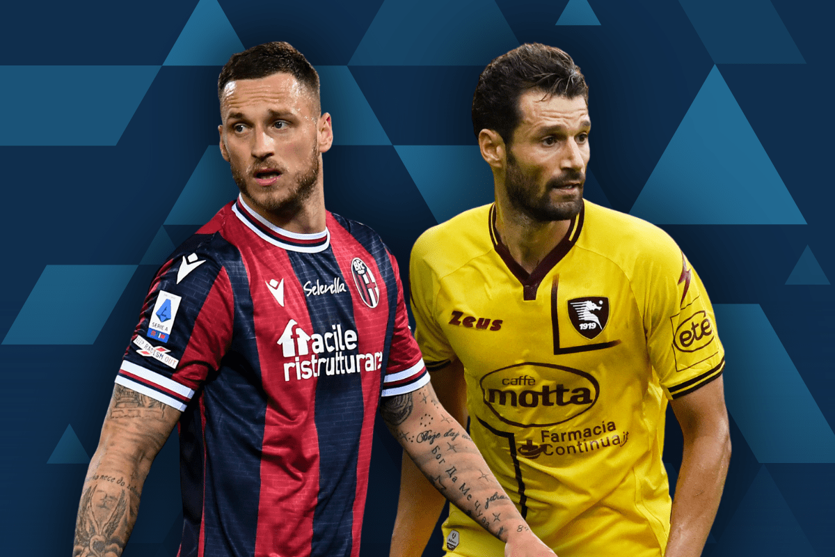 2022-23 Serie A - Bologna vs Salernitana - Marko Arnautovic & Antonio Candreva