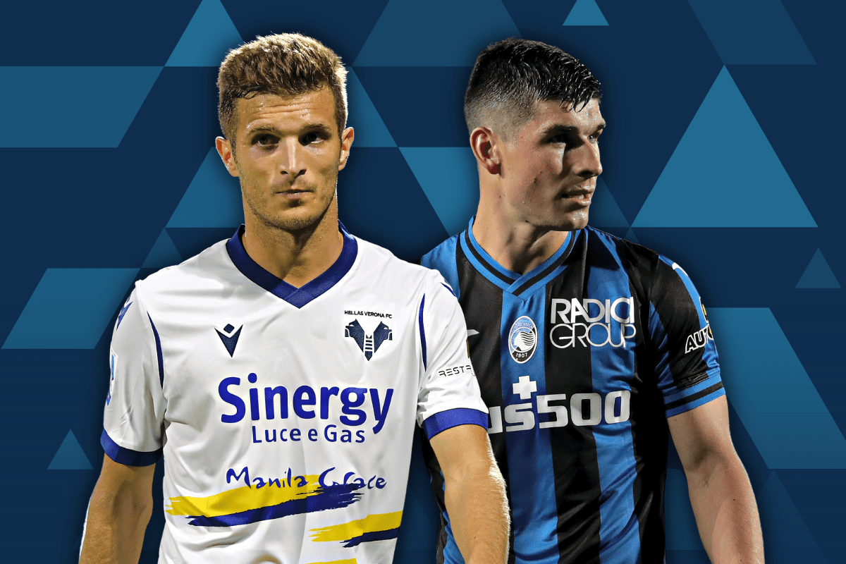 2022-23 Serie A - Hellas Verona vs Atalanta - Darko Lazovic & Ruslan Malinovskyi