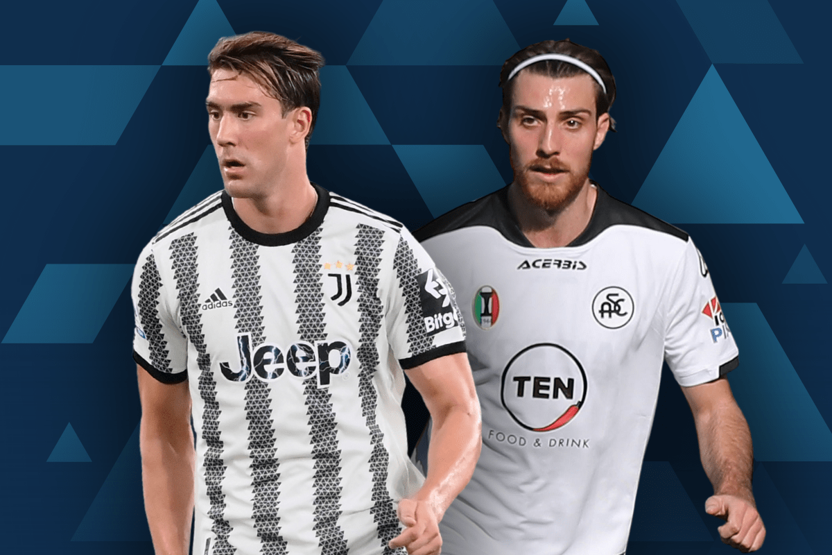 2022-23 Serie A - Juventus vs Spezia - Dusan Vlahovic & Simone Bastoni