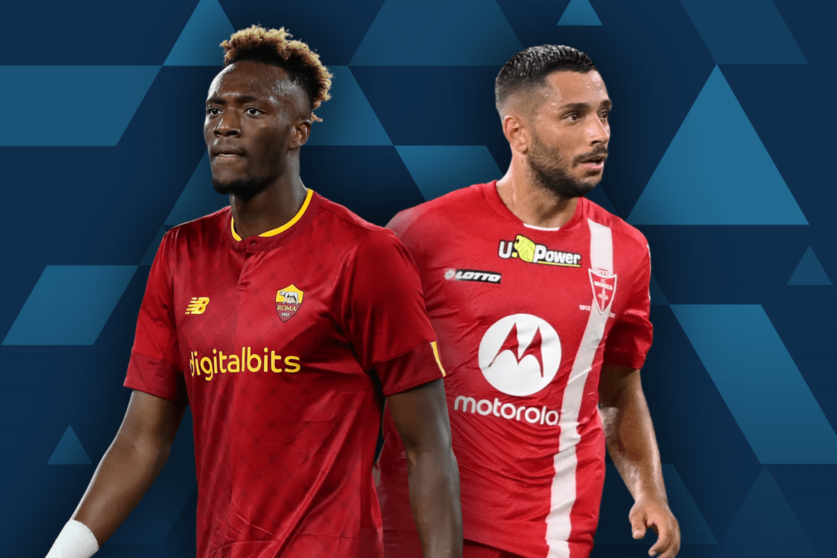 2022-23 Serie A - Roma vs Monza - Tammy Abraham & Gianluca Caprari