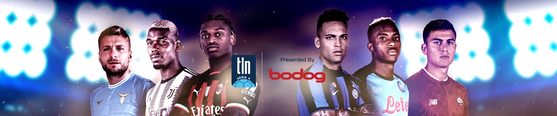 2022-23 Serie A - Ciro Immobile (Lazio) - Paul Pogba (Juventus) - Rafael Leao (Milan) - Lautaro Martinez (Inter) - Victor Osimhen (Napoli) - Paulo Dybala (Roma)