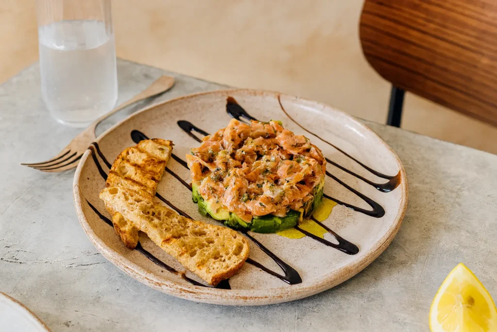 Salmon and Avocado Tartare with Dill