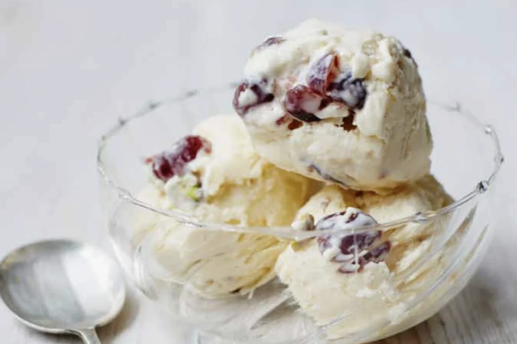 Pistachio & Maraschino Cherry Ice Cream