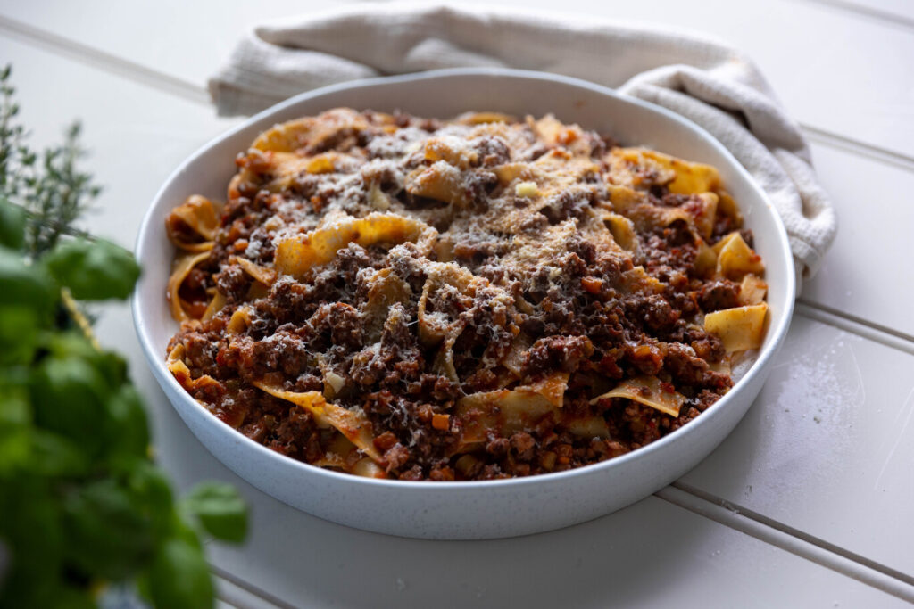 Pappardelle with Ragú Abruzzese